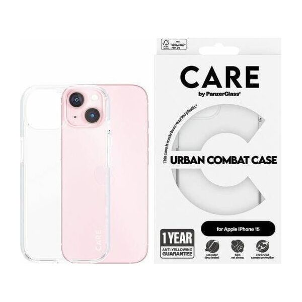 PanzerGlass CARE by PanzerGlass Urban Combat Case iPhone 15 6,1"  przezroczysty/transparent 1421