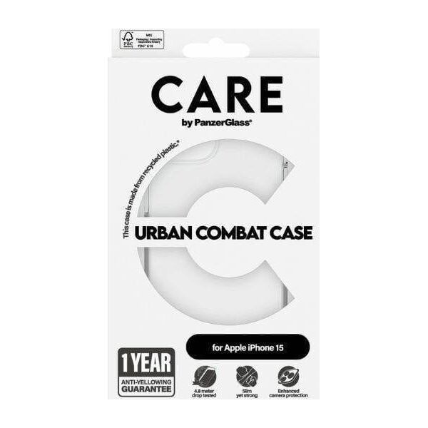 PanzerGlass CARE by PanzerGlass Urban Combat Case iPhone 15 6,1"  przezroczysty/transparent 1421