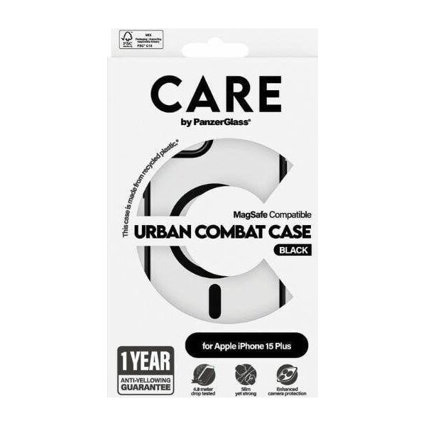 PanzerGlass CARE by PanzerGlass Urban Combat Case iPhone 15 Plus 6,7" MagSafe czarny/black 1427