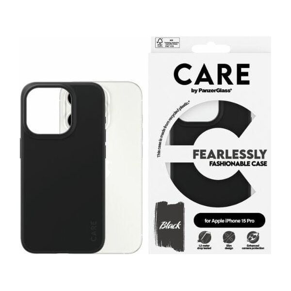 PanzerGlass CARE by PanzerGlass Fearlessly Fashionable Case iPhone 15 Pro 6,1" czarny/black 1430