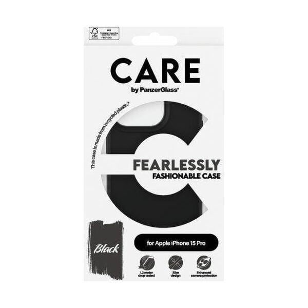PanzerGlass CARE by PanzerGlass Fearlessly Fashionable Case iPhone 15 Pro 6,1" czarny/black 1430