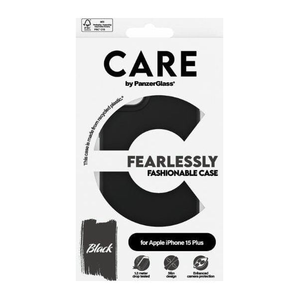 PanzerGlass CARE by PanzerGlass Fearlessly Fashionable Case iPhone 15 Plus 6,7" czarny/black 1431