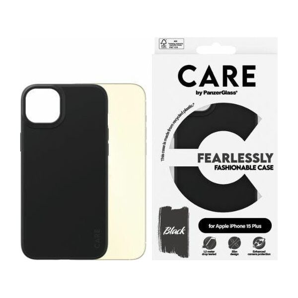 PanzerGlass CARE by PanzerGlass Fearlessly Fashionable Case iPhone 15 Plus 6,7" czarny/black 1431
