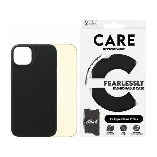PanzerGlass CARE by PanzerGlass Fearlessly Fashionable Case iPhone 15 Plus 6,7" czarny/black 1431