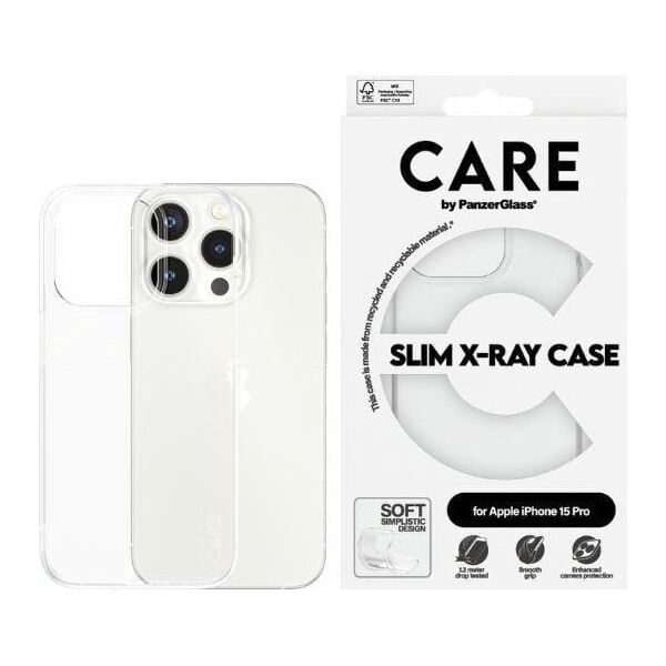 PanzerGlass CARE by PanzerGlass Slim X-Ray Case iPhone 15 Pro 6,1" przezroczysty/transparent 1434