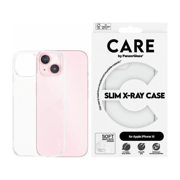 PanzerGlass CARE by PanzerGlass Slim X-Ray Case iPhone 15  6,1" przezroczysty/transparent 1433