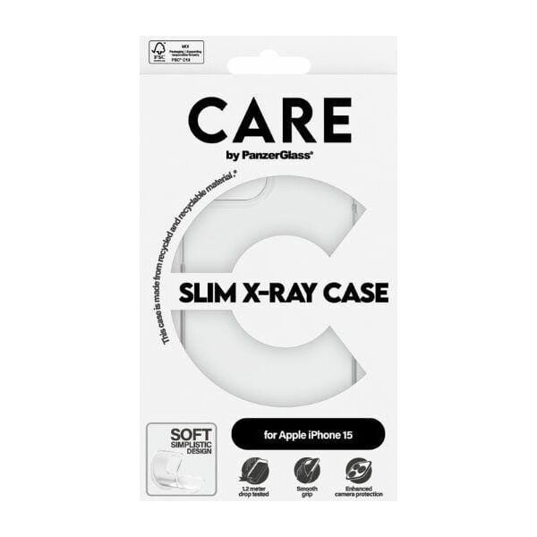 PanzerGlass CARE by PanzerGlass Slim X-Ray Case iPhone 15  6,1" przezroczysty/transparent 1433