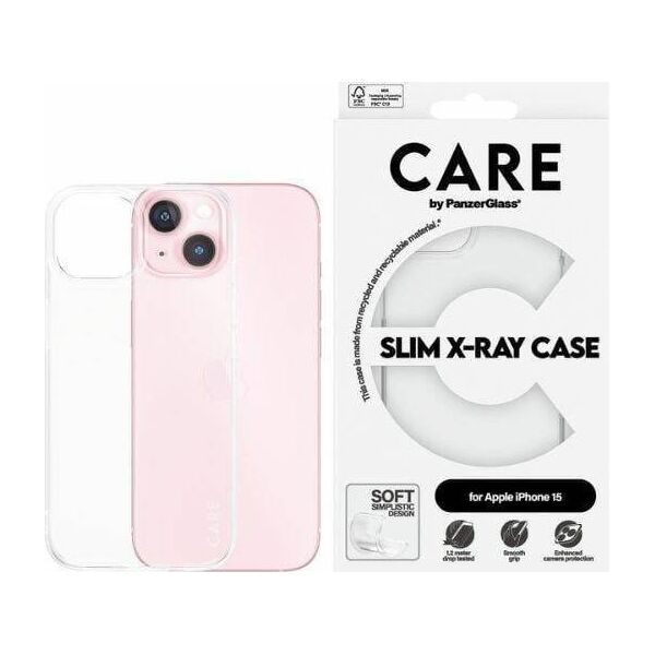 PanzerGlass CARE by PanzerGlass Slim X-Ray Case iPhone 15  6,1" przezroczysty/transparent 1433