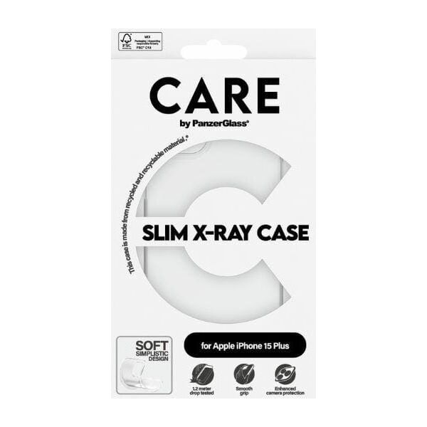 PanzerGlass CARE by PanzerGlass Slim X-Ray Case iPhone 15 Plus 6,7" przezroczysty/transparent 1435