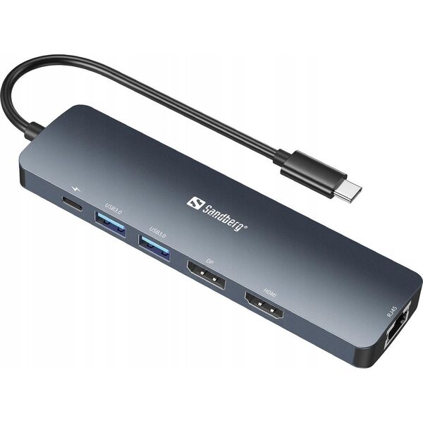 Stacja/replikator Sandberg 8K Display Dock USB-C (136-43)