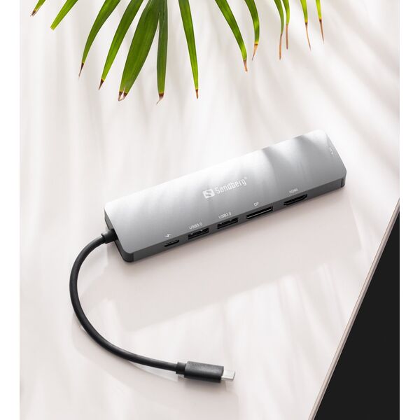 Stacja/replikator Sandberg 8K Display Dock USB-C (136-43)