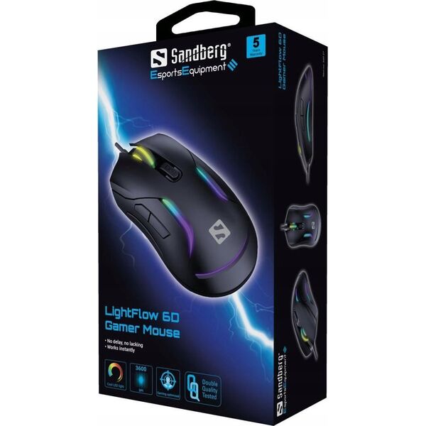 Mysz Sandberg LightFlow 6D Gamer Mouse