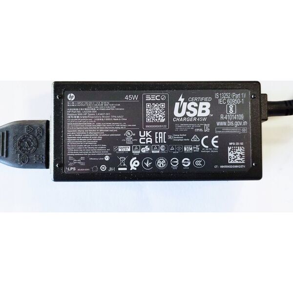 Zasilacz do laptopa HP 45W RC AC Adapter USB-C connec