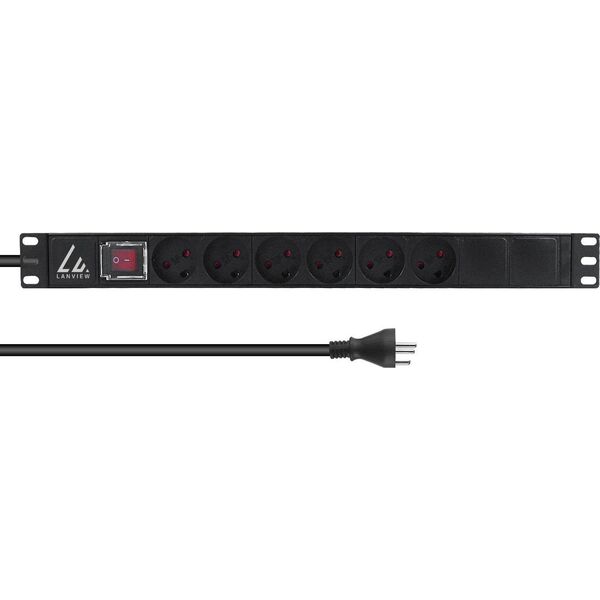Listwa zasilająca Lanview 19'' rack mount power strip,