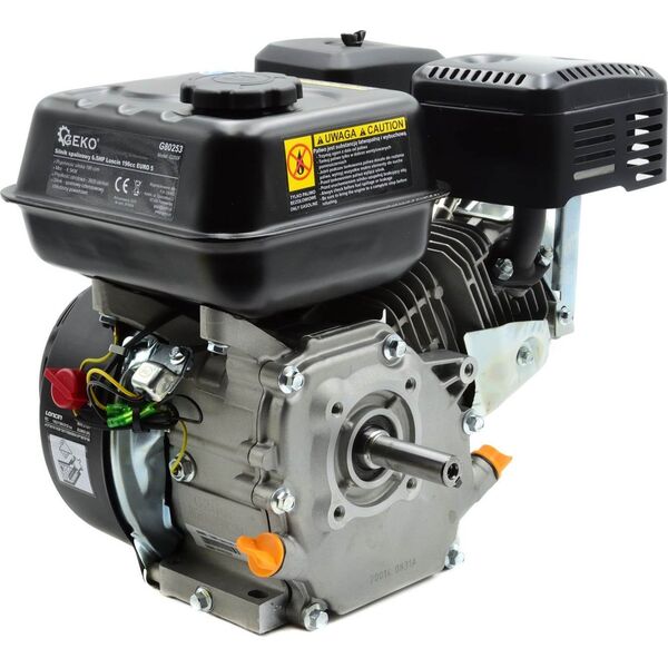 Geko Silnik spalinowy 6,5HP Loncin 196cc 19mm EURO 5 (1)