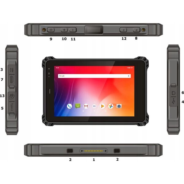 Allnet ALLNET Rugged Outdoor Tablet Windows 2D Scanner NFC LTE X-trail-100-Intel-2D