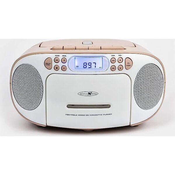 Radioodtwarzacz Reflexion Reflexion RCR2260 Boombox weiß/pink