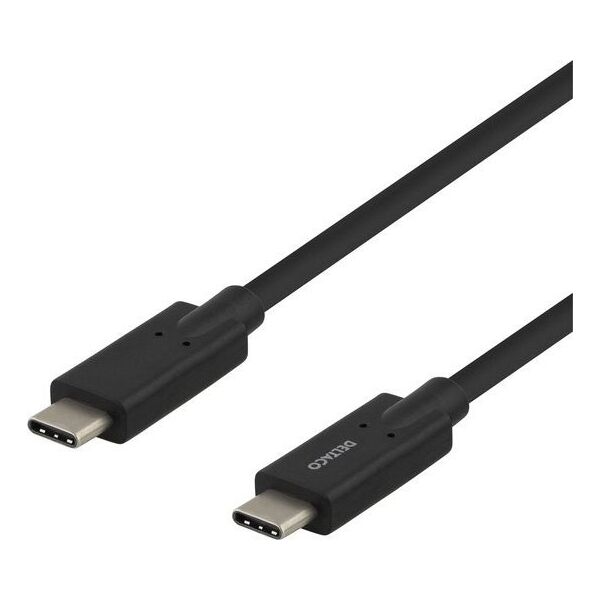 Kabel USB Deltaco USB-C - USB-C 2 m Czarny (USBC-1503M)