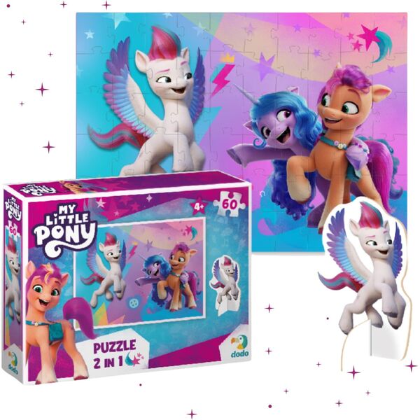 Dodo *****Puzzle 60el MLP z figurk.DOB5826 05826