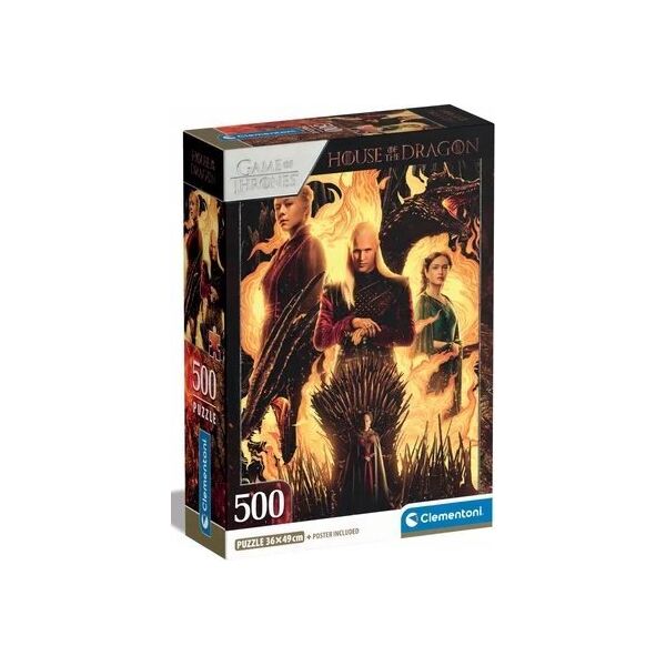 Clementoni CLE puzzle 500 Compact House of The Dragon 35548