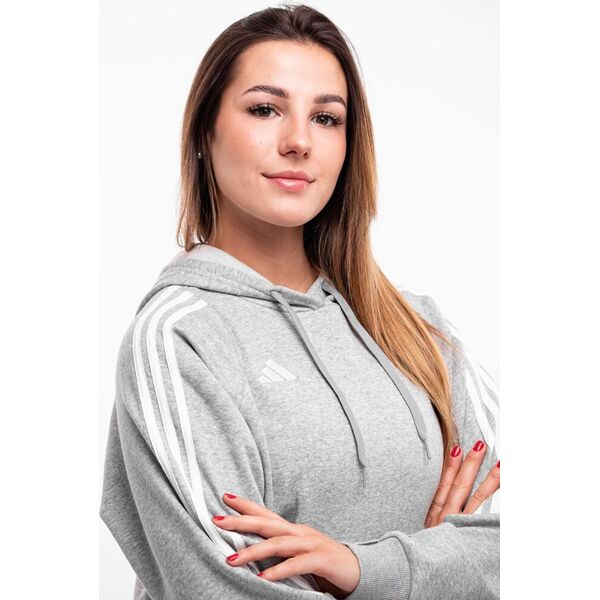 Adidas Bluza damska adidas Tiro 24 Hooded szara IR7509 XL