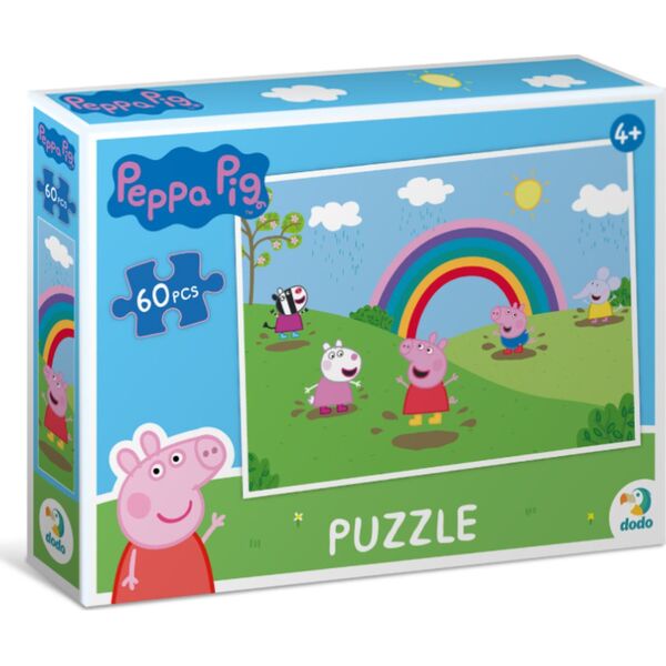 Dodo PUZZLE ŚWINKA PEPPA 60 ELEMENTÓW PEPPA PIG UKŁADANKA DLA NAJMŁODSZYCH