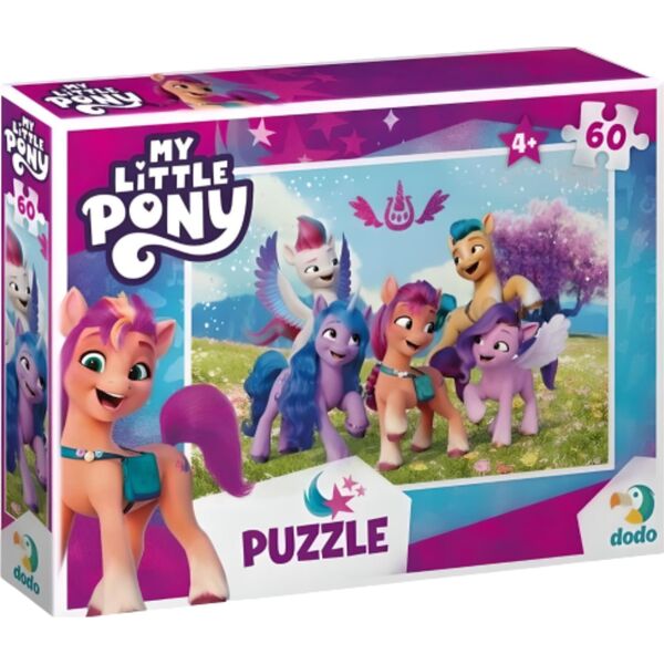Dodo PUZZLE MY LITTLE PONY 60 ELEMENTÓW UROCZA UKŁADANKA DLA DZIECI KUCYKI
