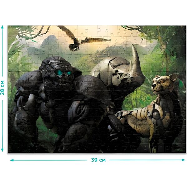 Dodo PUZZLE TRANSFORMERS 250 ELEMENTÓW POWŁOKA SOFT TOUCH UKŁADANKA DLA DZIECI
