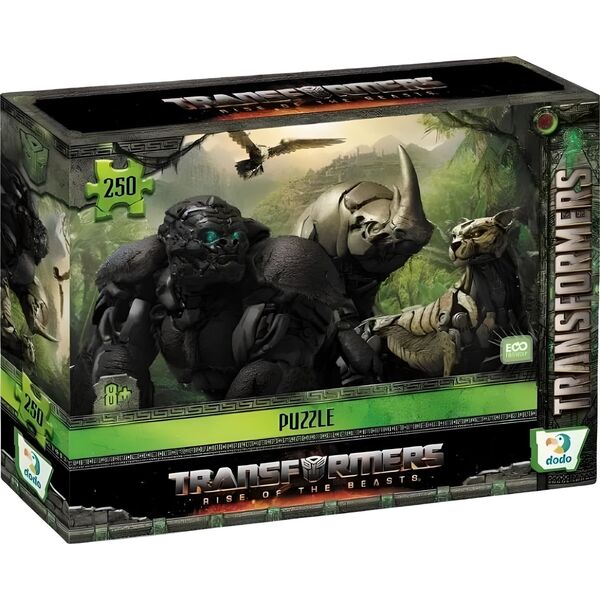 Dodo PUZZLE TRANSFORMERS 250 ELEMENTÓW POWŁOKA SOFT TOUCH UKŁADANKA DLA DZIECI