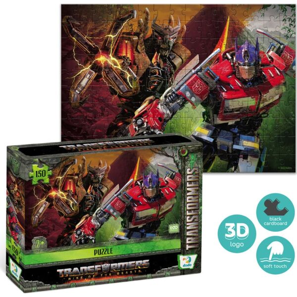 Dodo PUZZLE SOFT TOUCH TRANSFORMERS 150 ELEMENTÓW DO UŁOŻENIA DLA DZIECI