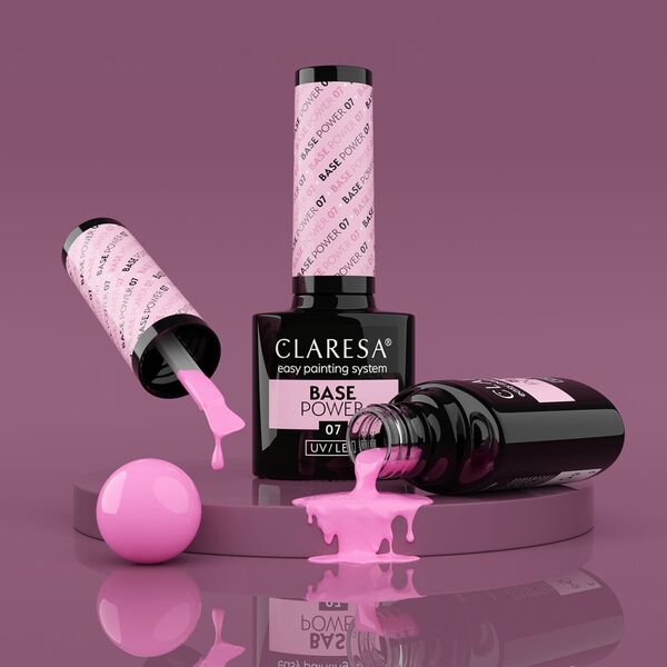 Claresa CLARESA Base Power Baza kauczukowa do paznokci UV/LED 07  5g