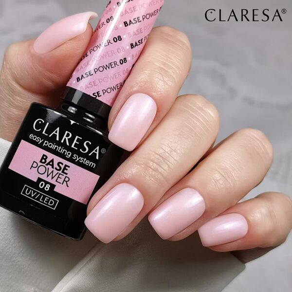Claresa CLARESA Base Power Baza kauczukowa do paznokci UV/LED 08  5g