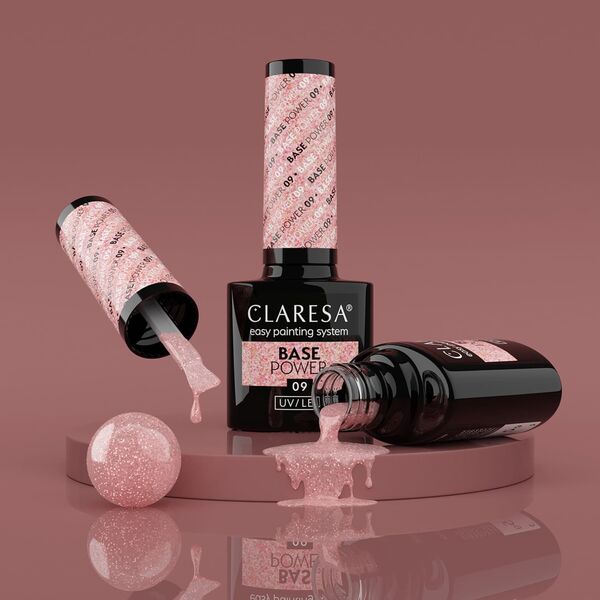 Claresa CLARESA Base Power Baza kauczukowa do paznokci UV/LED 09  5g
