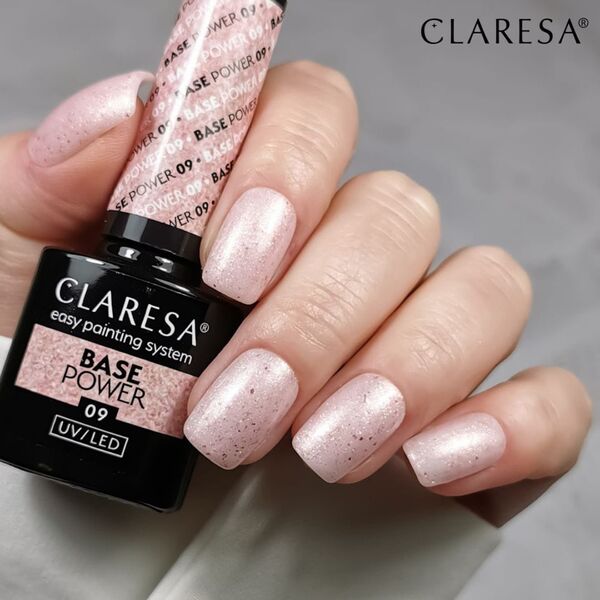 Claresa CLARESA Base Power Baza kauczukowa do paznokci UV/LED 09  5g