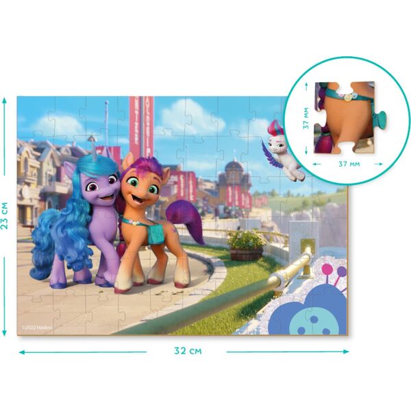 Dodo PUZZLE MY LITTLE PONY 60 ELEMENTÓW DO UŁOŻENIA KOLOROWY UROCZY OBRAZEK