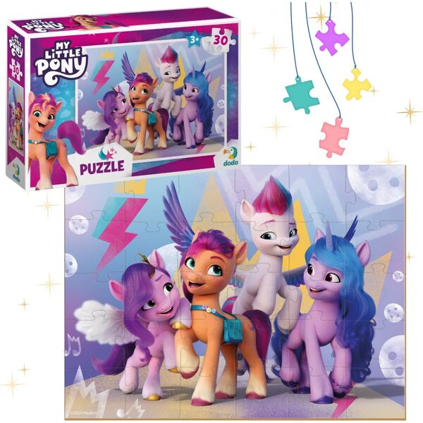 Dodo PUZZLE "MY LITTLE PONY" 30 ELEMENTÓW KOLOROWEJ UKŁADANKI DLA NAJMŁODSZYCH