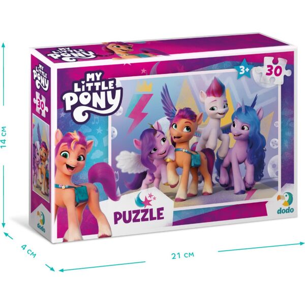 Dodo PUZZLE "MY LITTLE PONY" 30 ELEMENTÓW KOLOROWEJ UKŁADANKI DLA NAJMŁODSZYCH