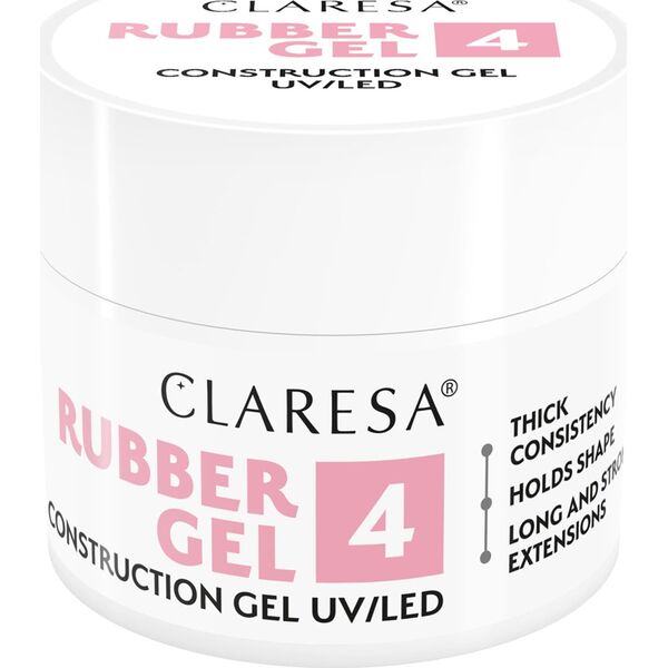Claresa CLARESA Rubber Gel Żel do budowania i przedłużania paznokci 04 - 45 g