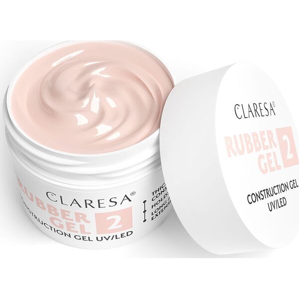 Claresa CLARESA Rubber Gel Żel do budowania i przedłużania paznokci 02 - 90 g
