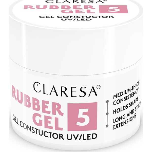 Claresa CLARESA Rubber Gel Żel do budowania i przedłużania paznokci 05 - 90 g