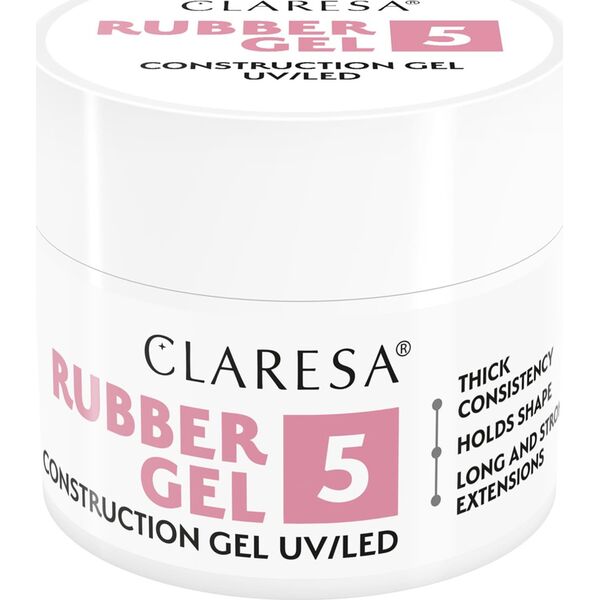 Claresa CLARESA Rubber Gel Żel do budowania i przedłużania paznokci 05 - 90 g