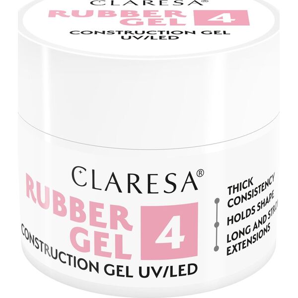Claresa CLARESA Rubber Gel Żel do budowania i przedłużania paznokci 04 - 90 g