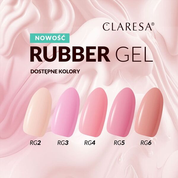 Claresa CLARESA Rubber Gel Żel do budowania i przedłużania paznokci 05 - 45 g