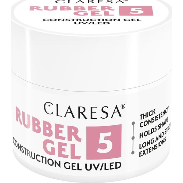 Claresa CLARESA Rubber Gel Żel do budowania i przedłużania paznokci 05 - 45 g