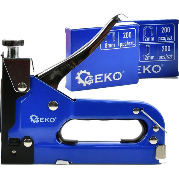 Geko Zszywacz 3w1 + komplet zszywek 600szt