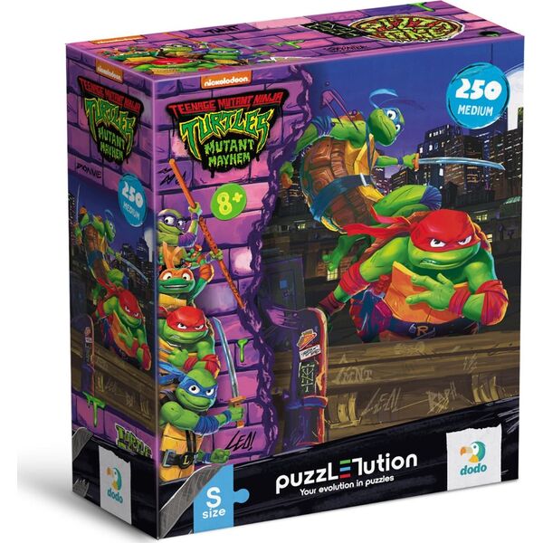 Dodo Puzzle "Wojownicze Żółwie Ninja" - "Leonardo i Raphael" 250 Elementów 8+