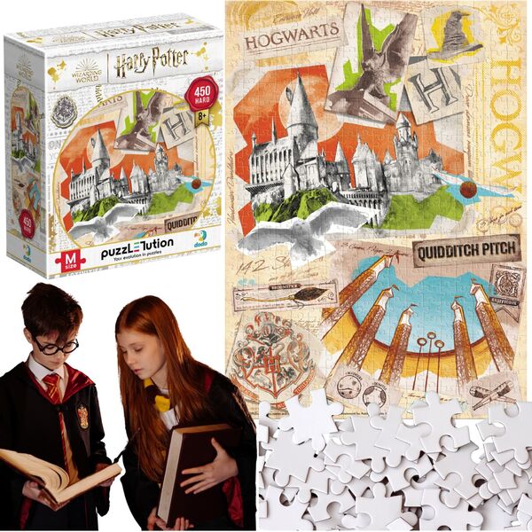 Dodo Puzzle "Harry Potter" - "Szkoła Hogwartu" Wysoka Jakość 450 Elementów 8+