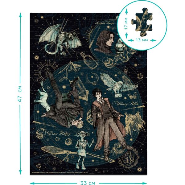 Dodo Puzzle Harry Potter Układanka Zestaw 500 Kolorowych Elementów Magia