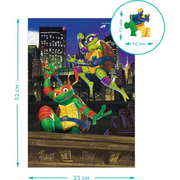 Dodo Puzzle "Wojownicze Żółwie Ninja - Donatello I Michelangelo" 250 Elementów