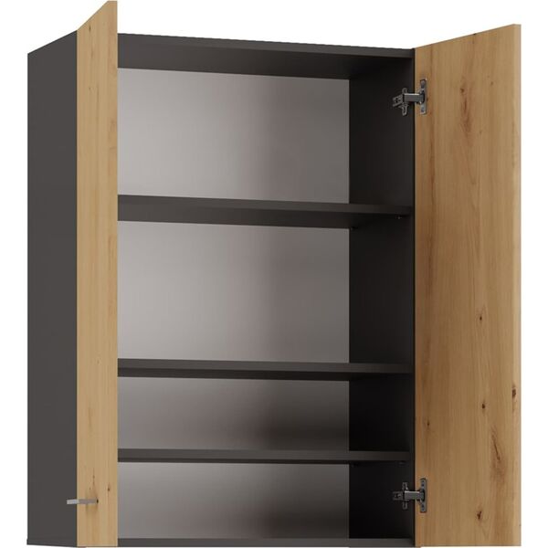Topeshop Szafka na pralkę Pola MINI/DD ANTRACYT ARTISAN